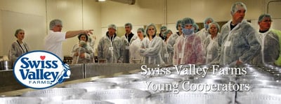 Swiss Valley Young Cooperators on a Cheese Plant Tour