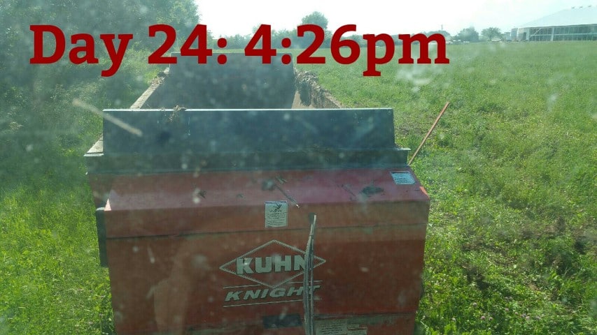 Spreading Manure in the Field