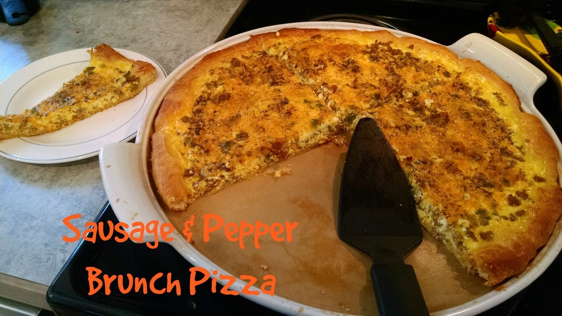 Sausage & Pepper Brunch Pizza