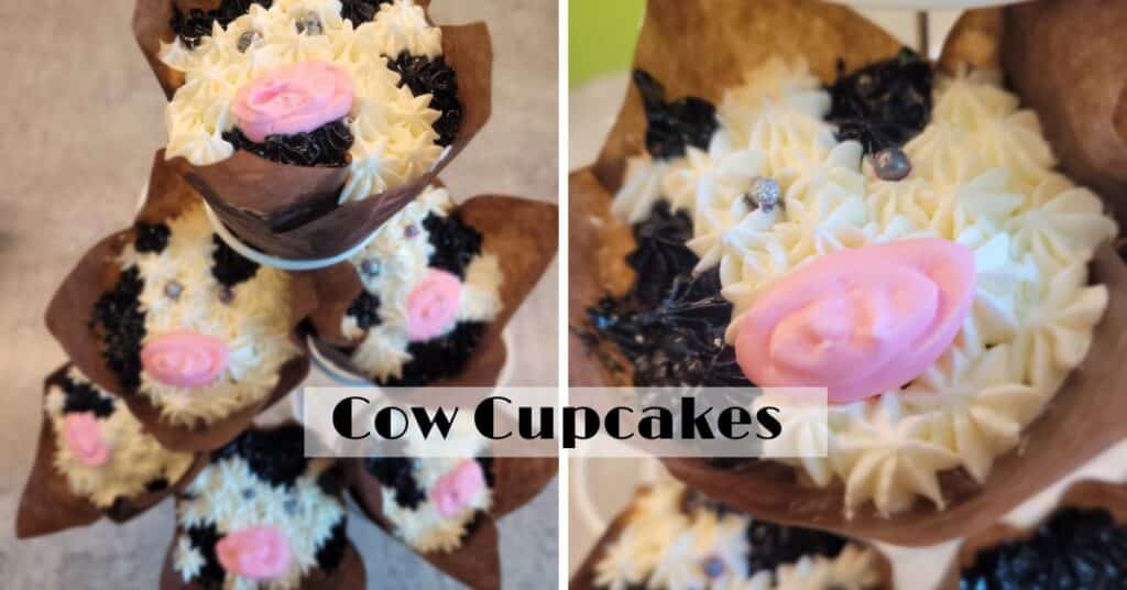 Cupcakes Decorated as Cows