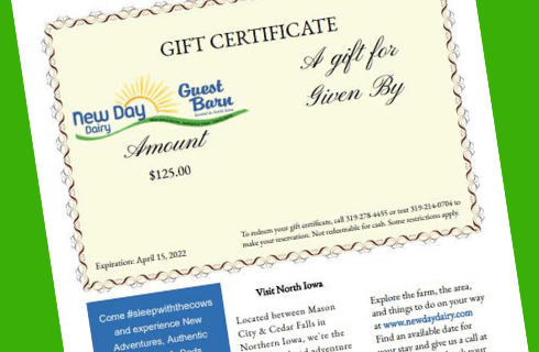 Sample Gift Certificate