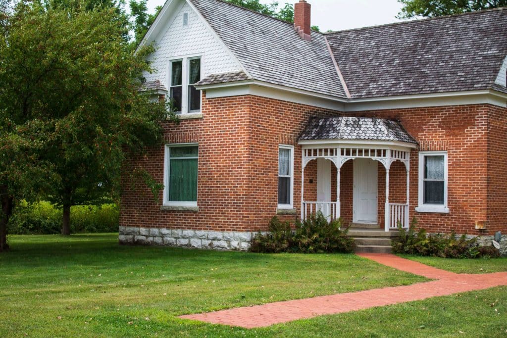 restored brick home